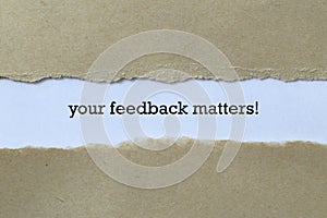 Your feedback matters on white paper