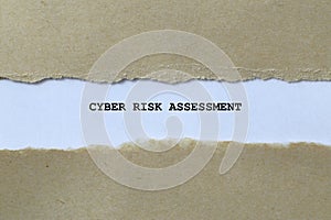 cyber risk assessment on white paper