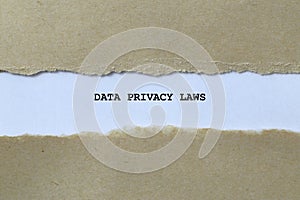 data privacy laws on white paper