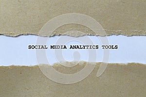 social media analytics tools on white paper