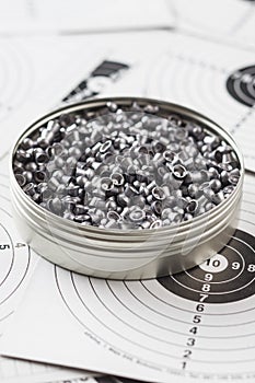 Lead airgun pellets.