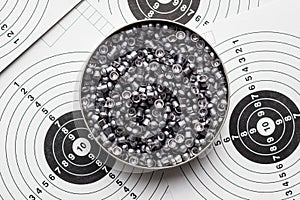 Lead airgun pellets.