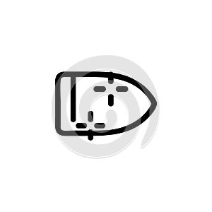 Lead bullet icon vector. Isolated contour symbol illustration