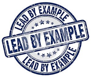 lead by example blue stamp