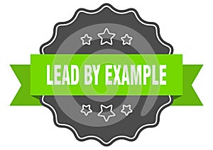 lead by example label