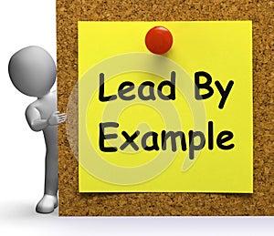 Lead By Example Note Means Mentor Or Inspire
