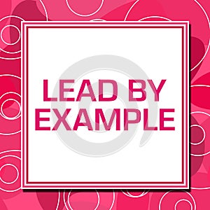 Lead By Example Pink Rings Square