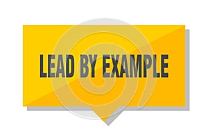 Lead by example price tag