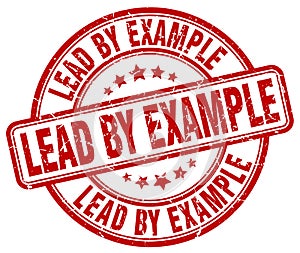lead by example red stamp
