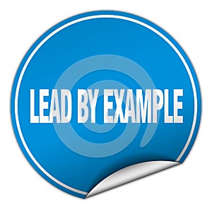 lead by example sticker