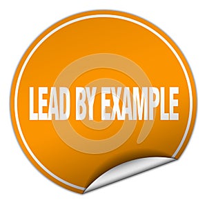 lead by example sticker