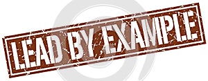 lead by example stamp