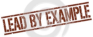 lead by example stamp