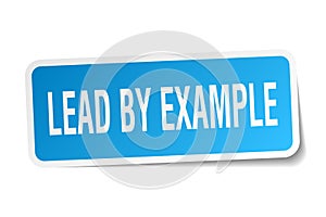 lead by example sticker