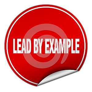lead by example sticker