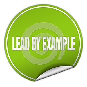 lead by example sticker