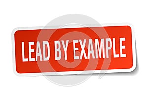 lead by example sticker