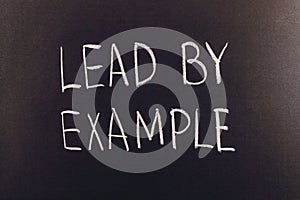 Lead by example photo