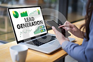 LEAD GENERATION Business Funnel marketing process photo