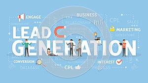Lead generation concept.