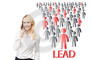 Lead generation people icons