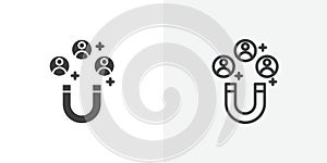 Lead Generation thin line icon set