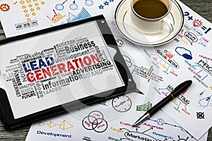 Lead generation word cloud