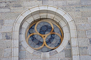 Lead Glass Church Window Detail photo