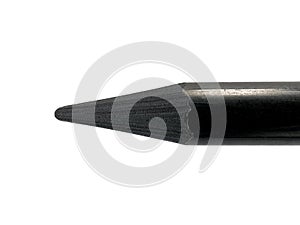Lead pencil detail isolated on white