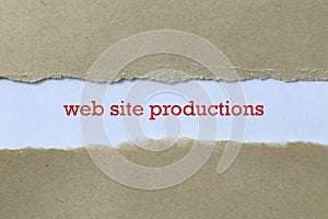 Web site productions on paper photo