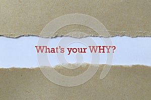What`s your why on paper