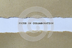 focus on collaboration on white paper