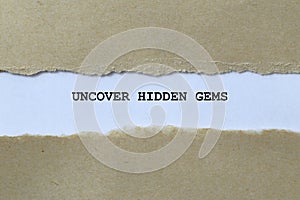 uncover hidden gems on white paper photo