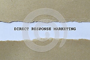 direct response marketing on white paper