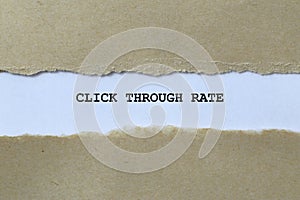 Click Through Rate on white paper