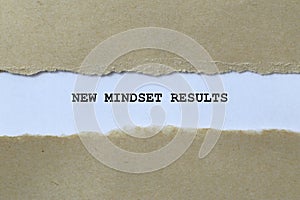 new mindset results on white paper