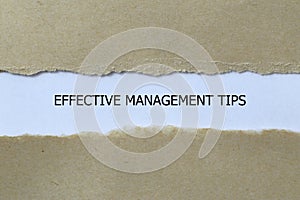 effective management tips on white paper