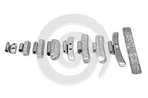 Lead for tire balancers