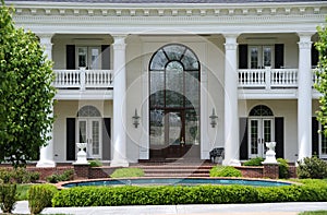 Leaded Glass Entry Door