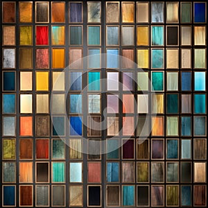 Leaded Panels In Wet Plate Style With Colorful Variety