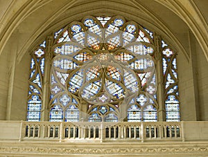 Leaded panes in catholic cathedral