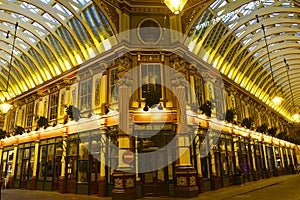 Leadenhall market in London, UK