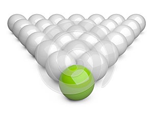 Leader. Concept. 3d illustration.