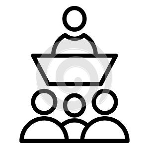 Leader Isolated Vector Icon which can easily modify