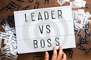 Leader VS Boss