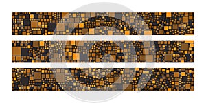 Leaderboard banner ad. Web3 blockchain technology background photo