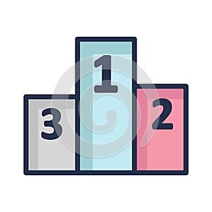 Leaderboards Vector icon which can easily modify or edit