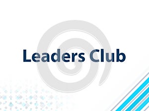 Leaders Club Modern Flat Design Blue Abstract Background
