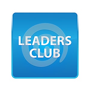 Leaders Club shiny blue square button