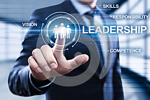Leadership Business Management Teamwork Motivation Skills concept